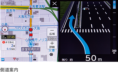 側道案内