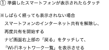 STEP【３-１】AVNとスマートフォンの接続