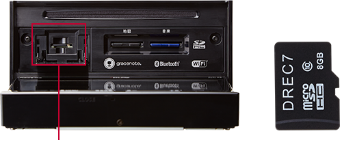ドライブレコーダー専用SDスロット 専用microSDカード