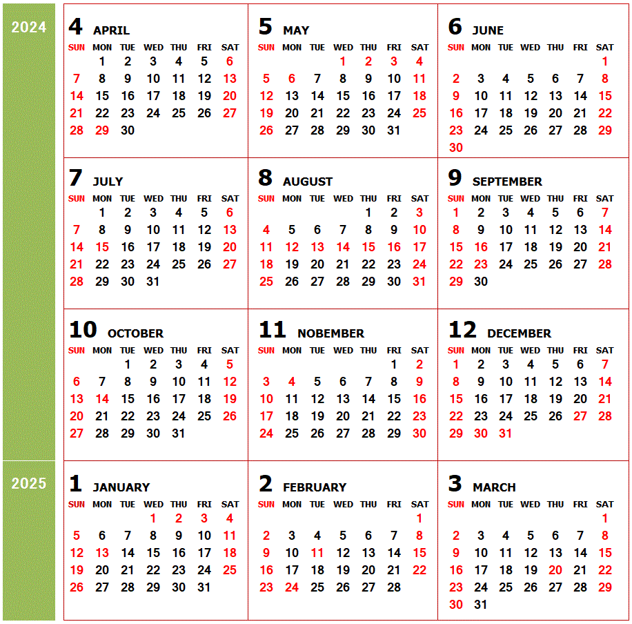 修理相談窓口営業カレンダー