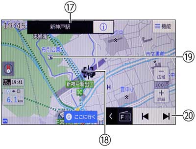 地図画面の見方