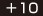 ＋10