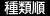 種類順