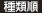 種類順