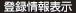 登録情報表示