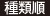 種類順
