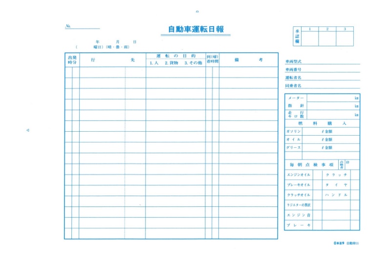 自動車運転日報