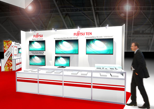 Fujitsu Group booth layout